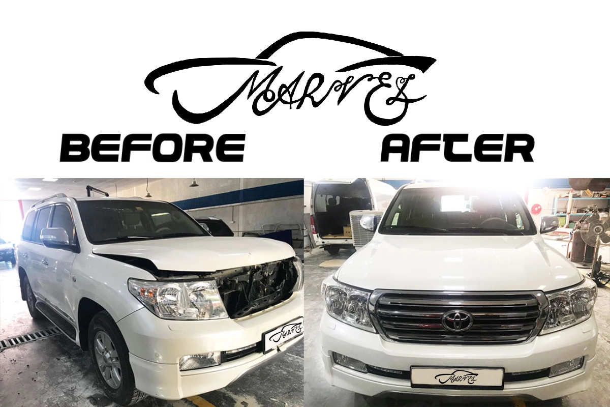 هزینه صافکاری PDR تویوتا لندکروزر