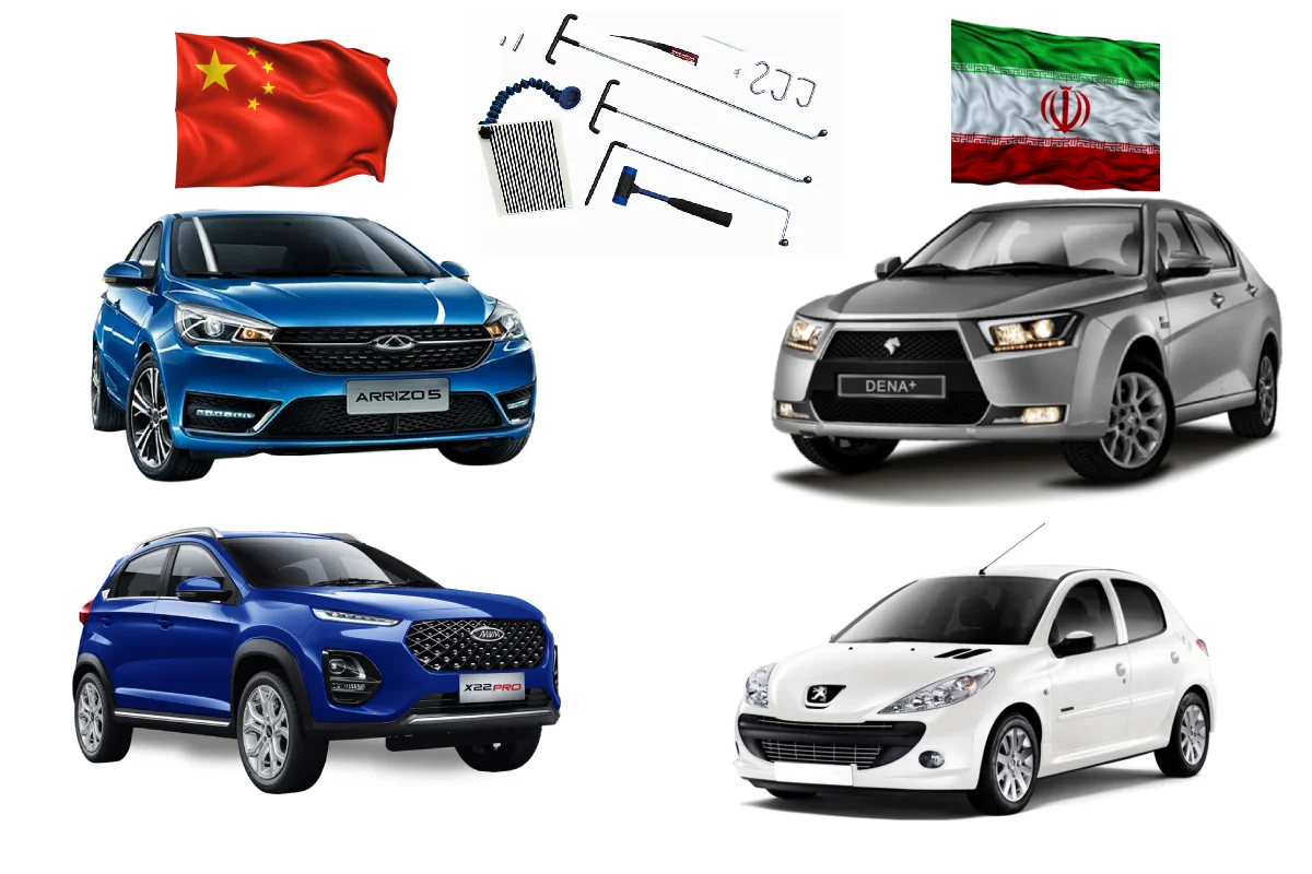 تفاوت هزینه های صافکاری خودرو ایرانی و چینی