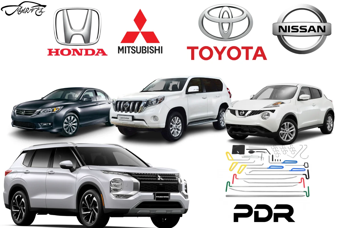 خدمات تخصصی صافکاری PDR خودرو های ژاپنی | صافکاری میتسوبیشی، تویوتا، هوندا و نیسان