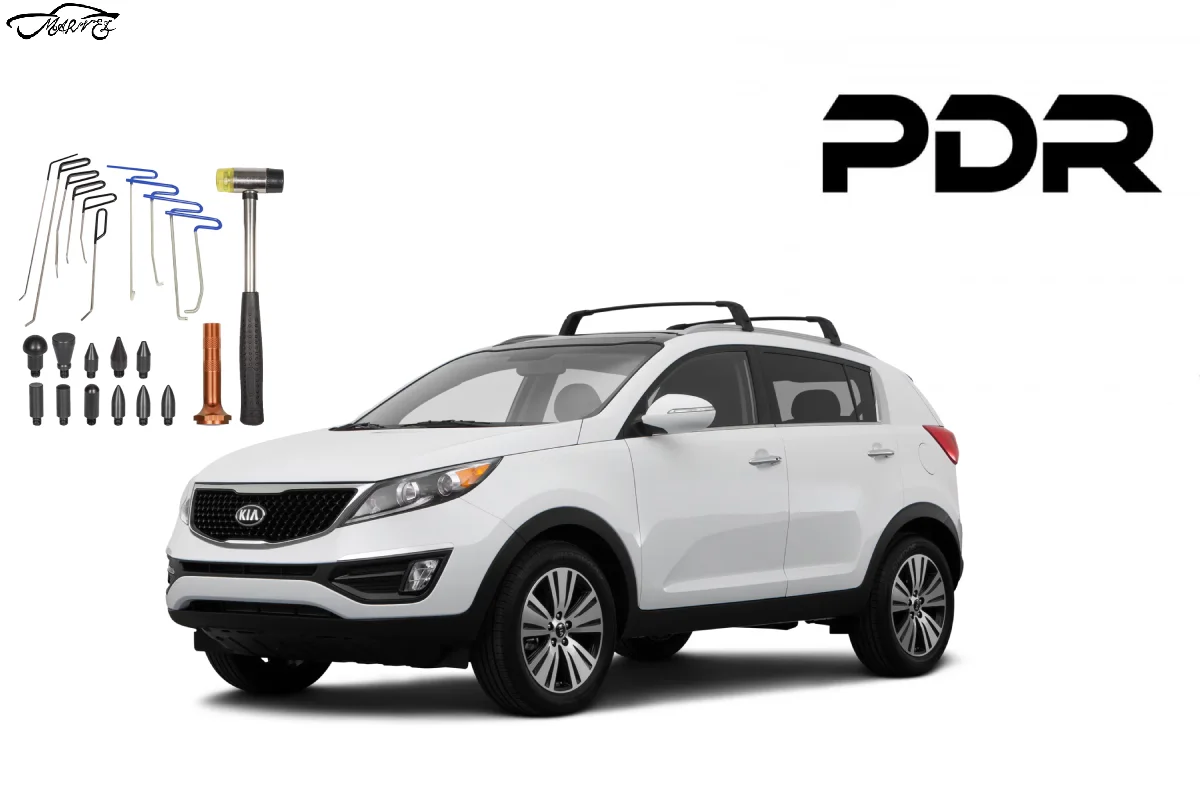 صافکاری PDR اسپورتیج | صفر تا صد صافکاری بدون رنگ